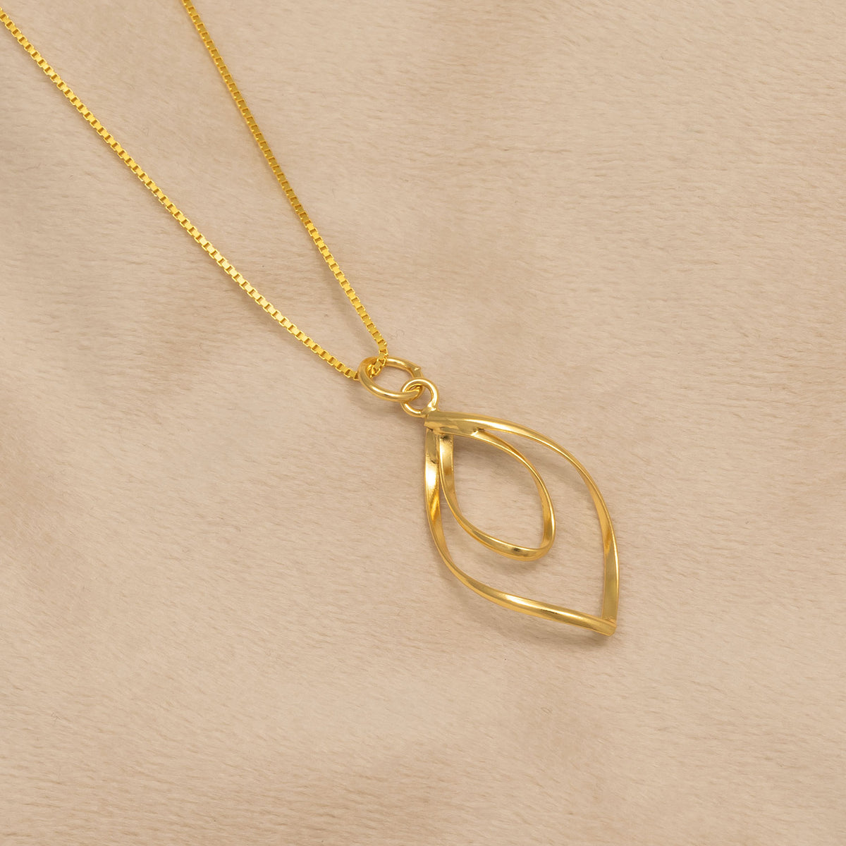 Spiral Loop Pendant - Yellow Gold Vermeil