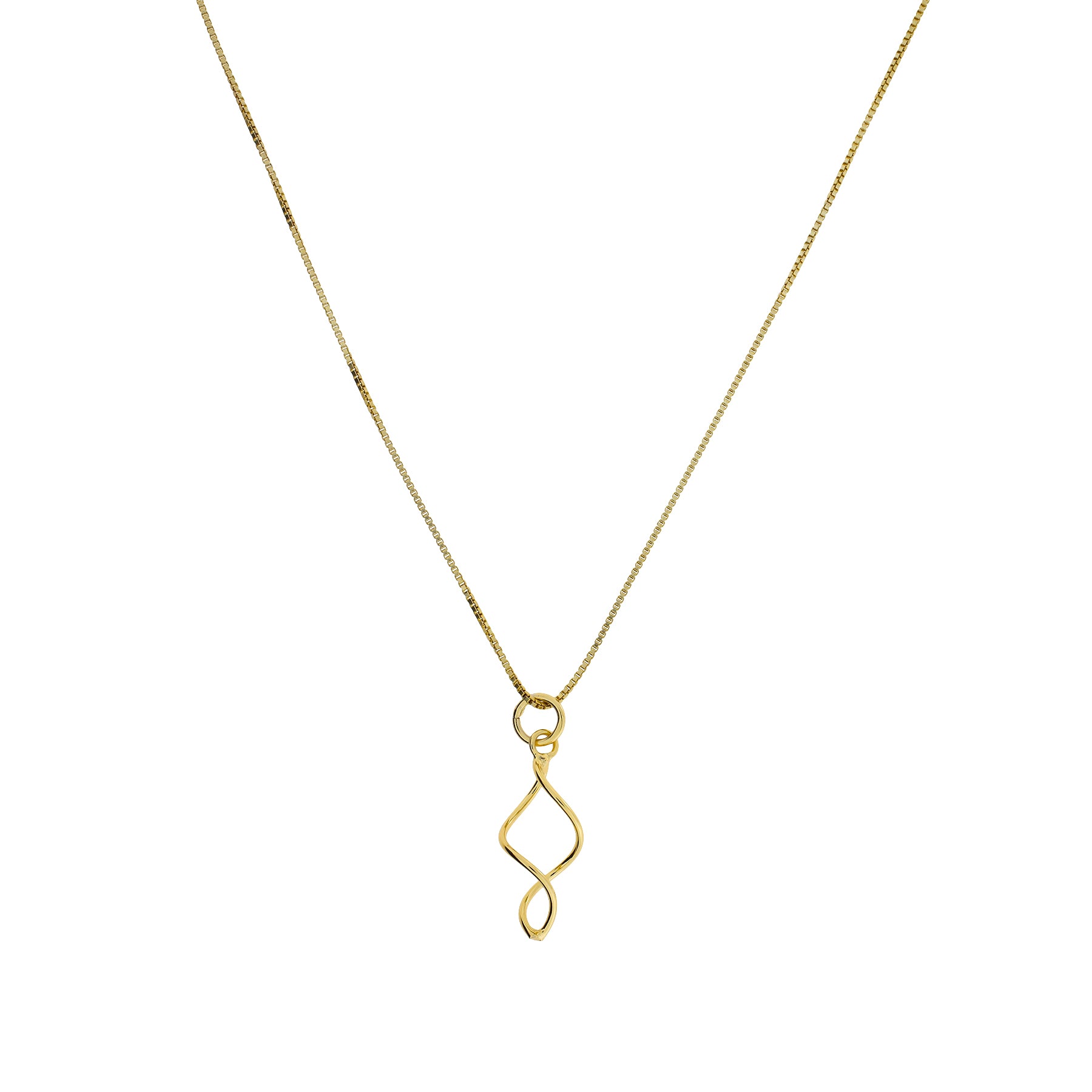 Simple Twist Pendant - Yellow Gold Vermeil
