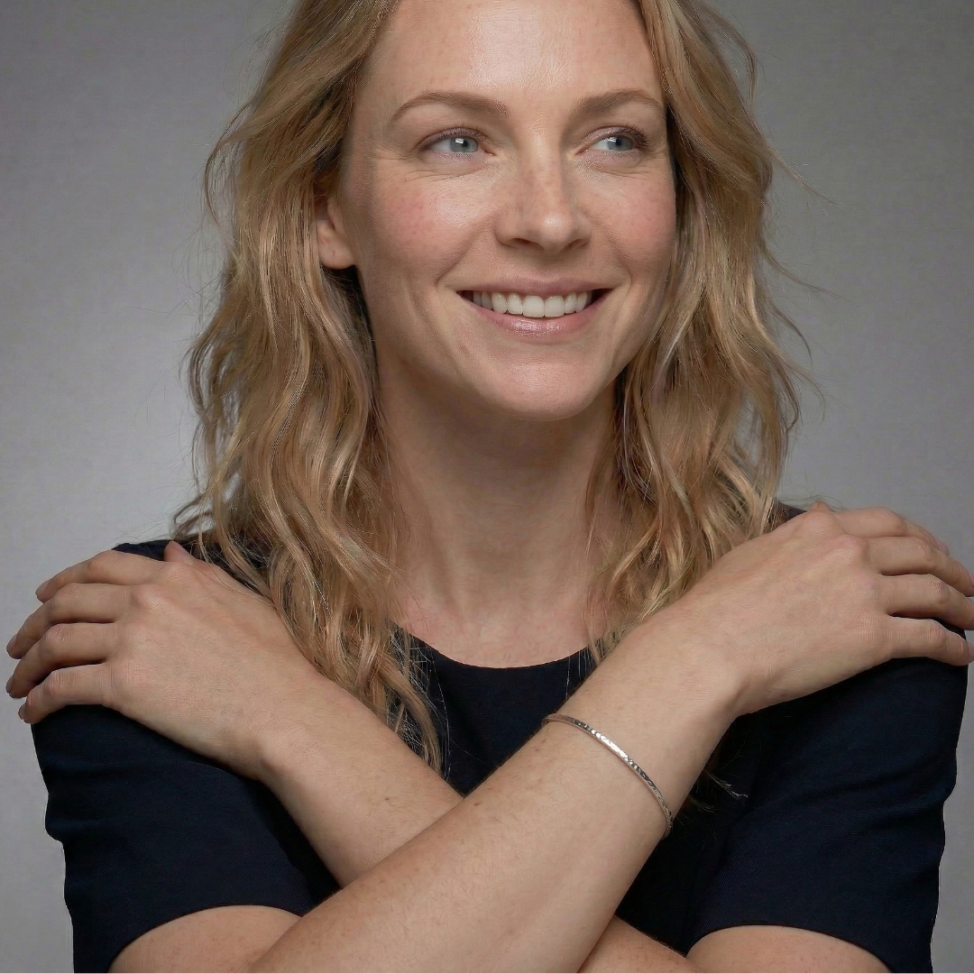 Sterling Silver Honeycomb Elements Slim Cuff