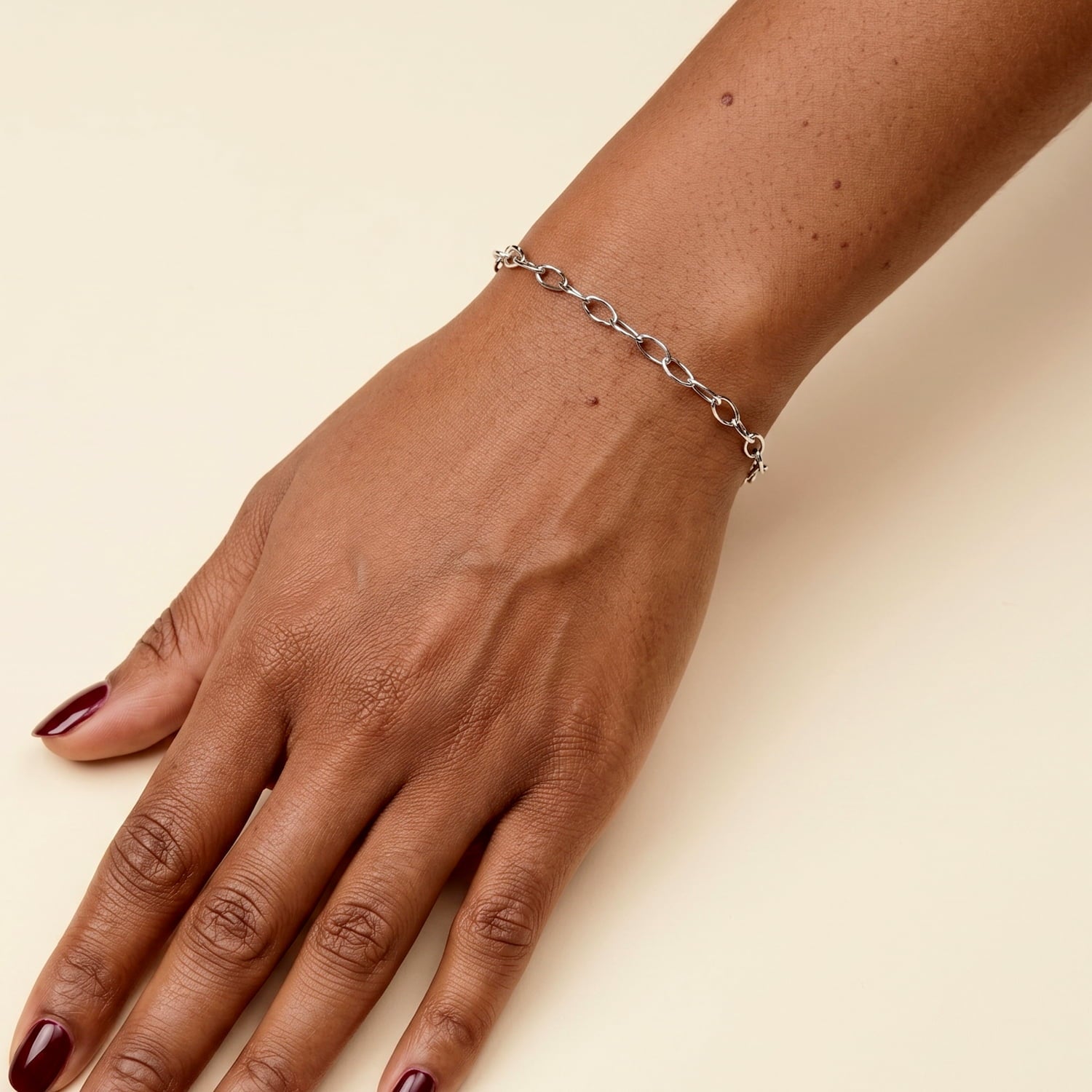 Silver Twisted Links Bracelet