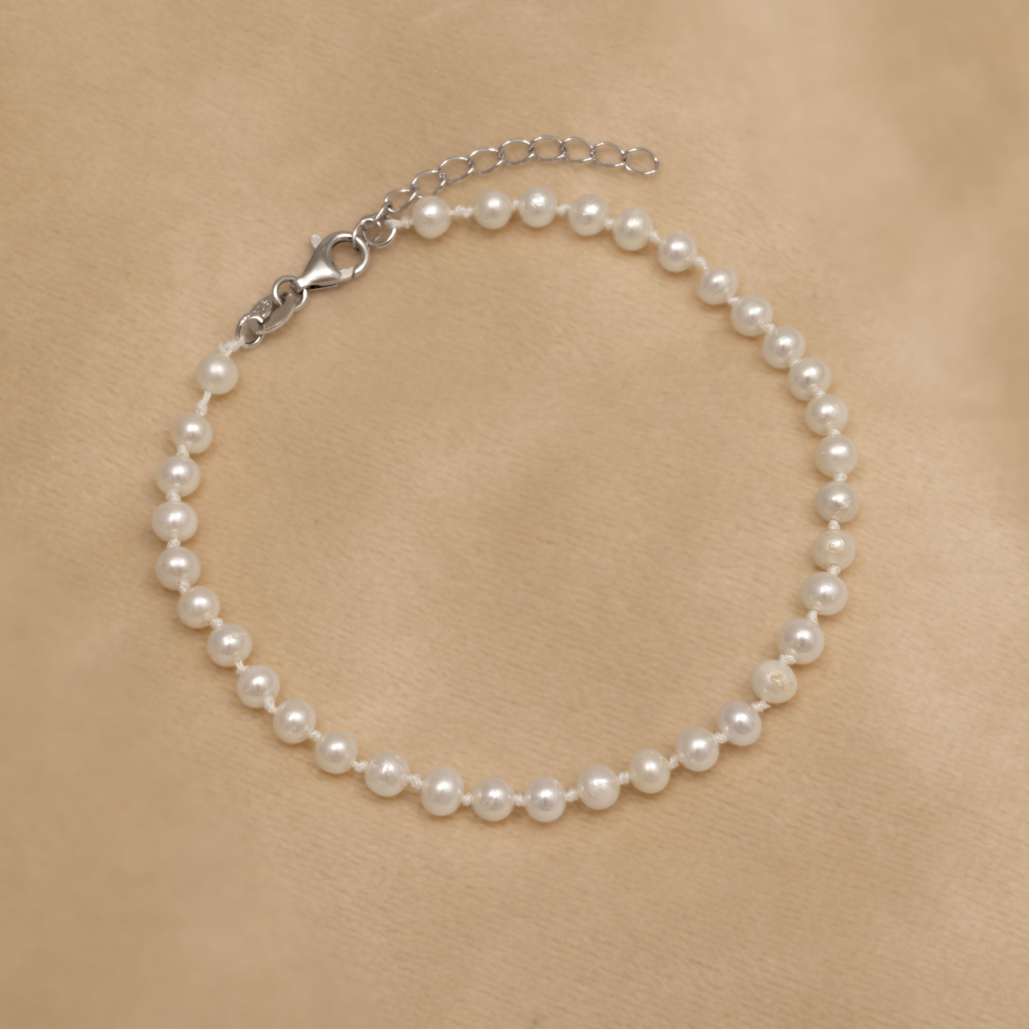 Sterling Silver Freshwater Pearls Bracelet