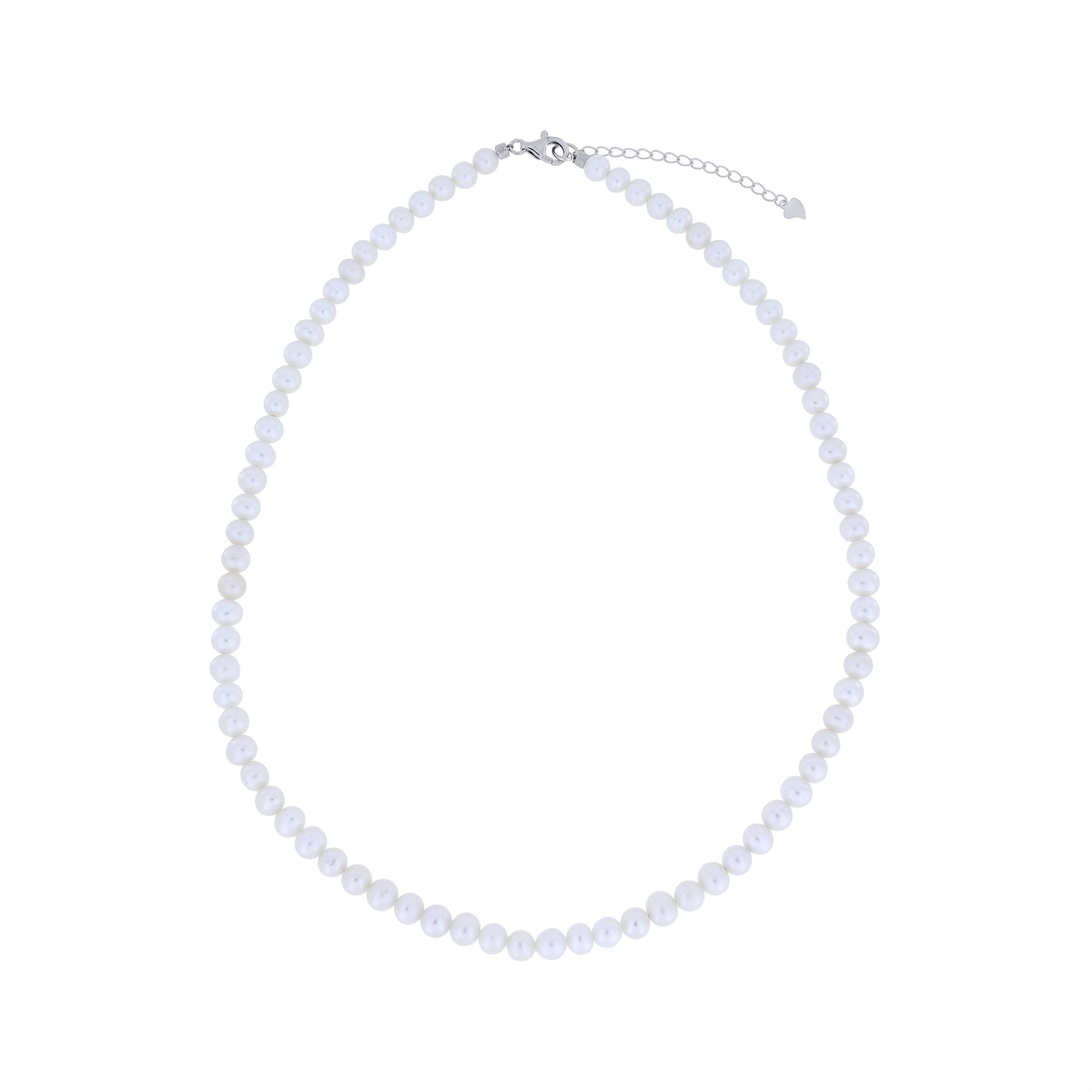 A classic string of white freshwater pearls