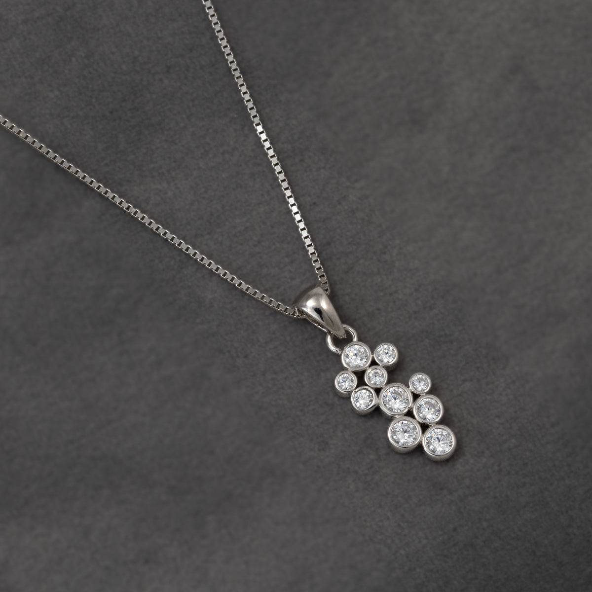 Sterling Silver Mini Bubbles Cluster Pendant