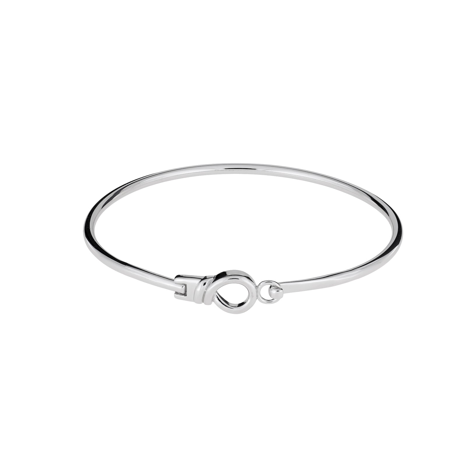 Sterling Silver Loop Hook Bangle