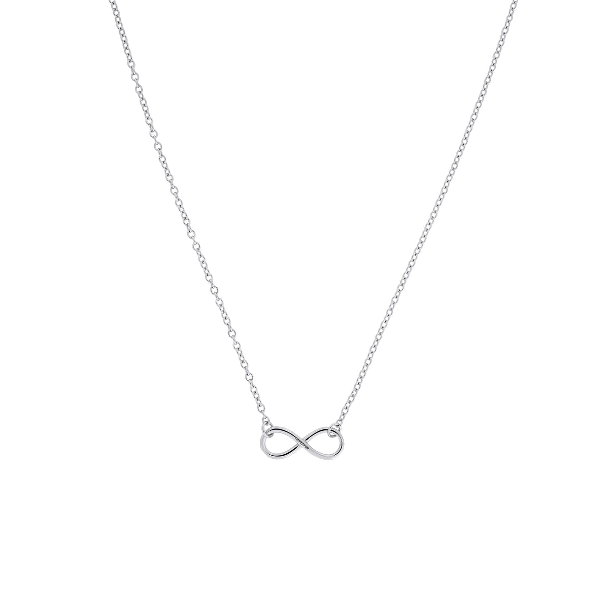 Silver Simple Infinity Necklace