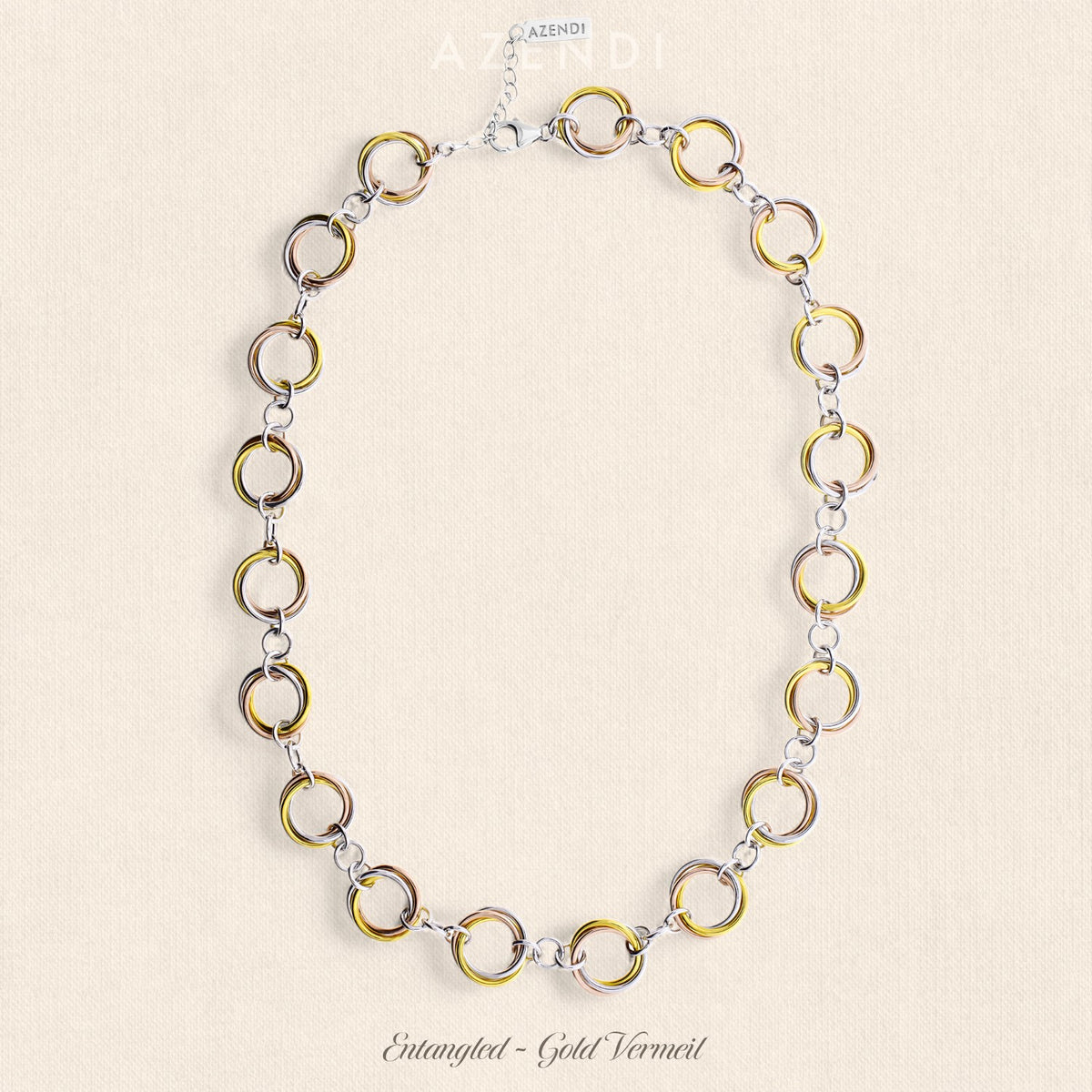 Entangled Continuous Love Knot Necklace