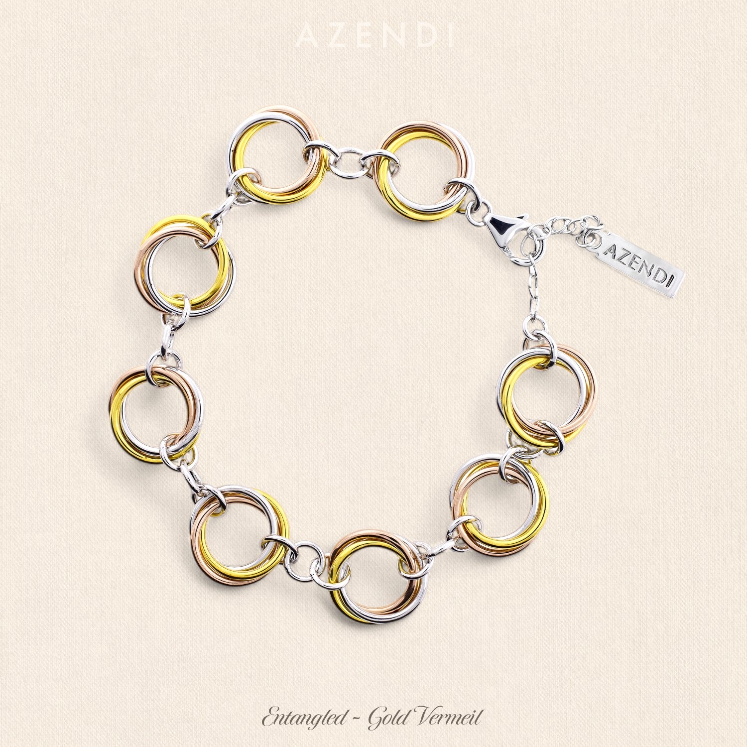 Entangled Continuous Love Knot Bracelet