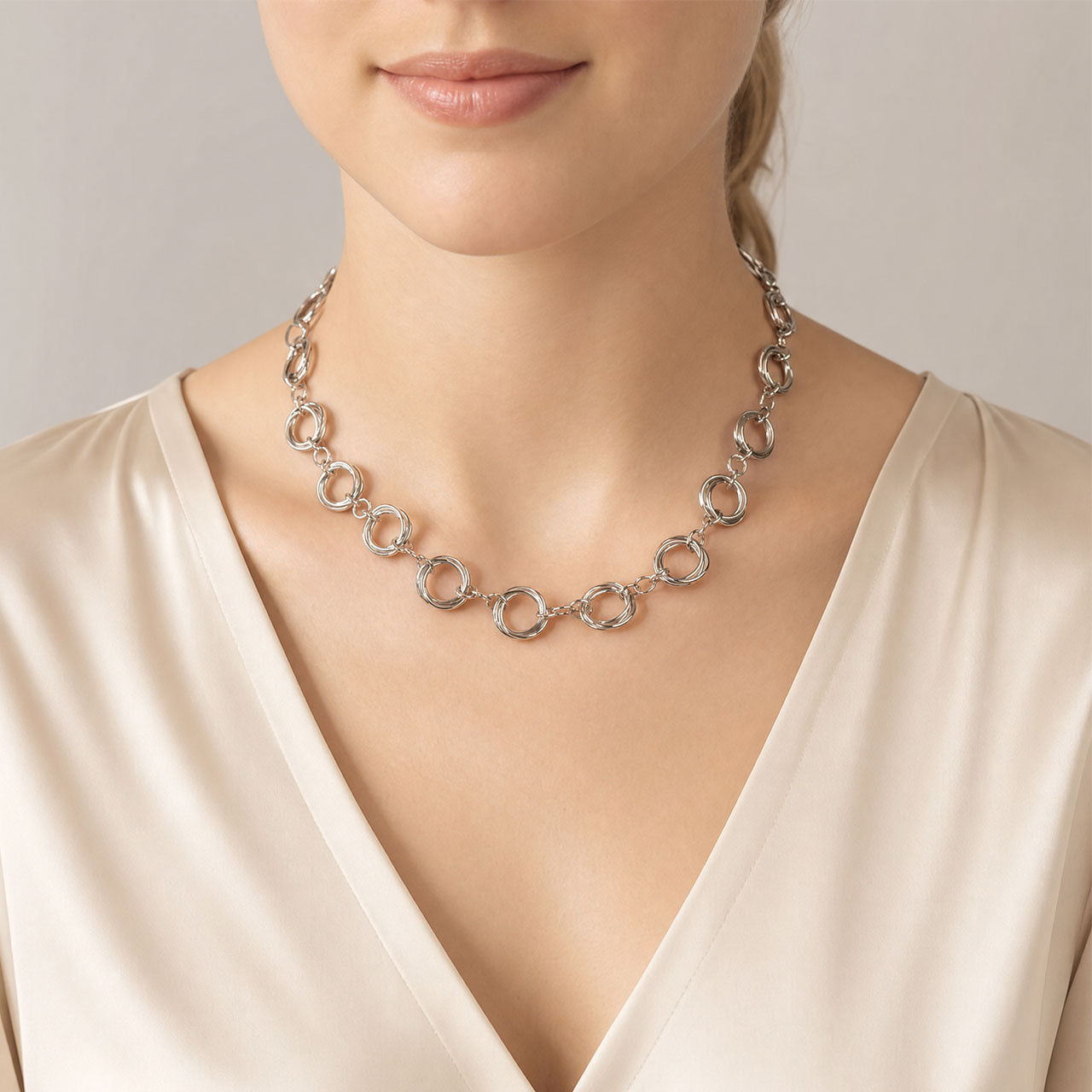 Entangled Continuous Love Knot Necklace