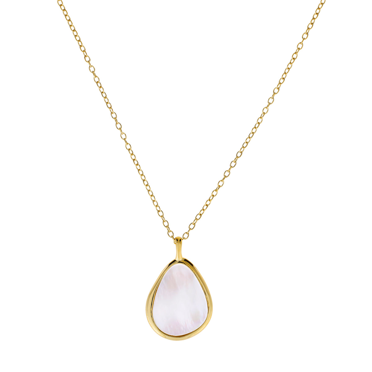 Gold Vermeil &amp; Mother of Pearl Pendant