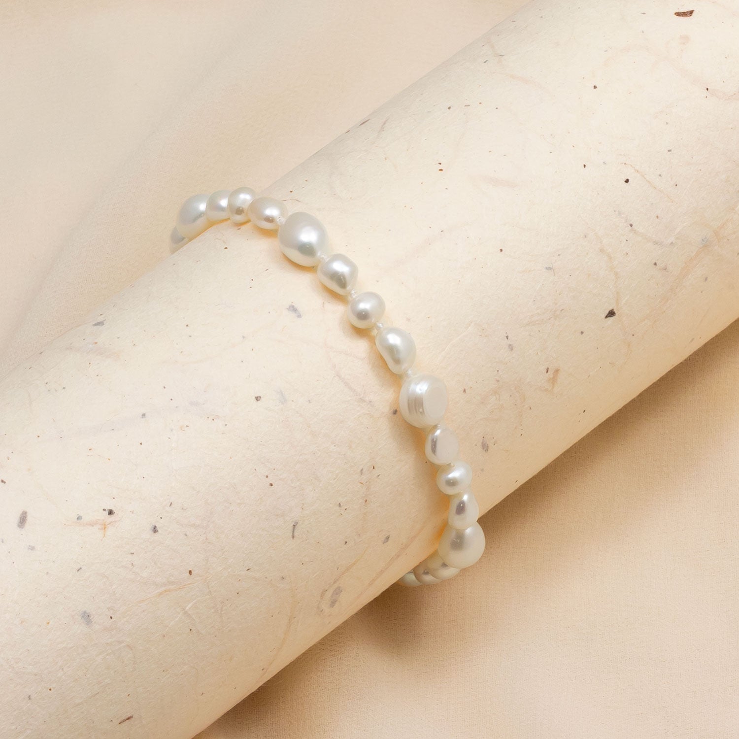 Sterling Silver Mixed Freshwater Pearls Bracelet