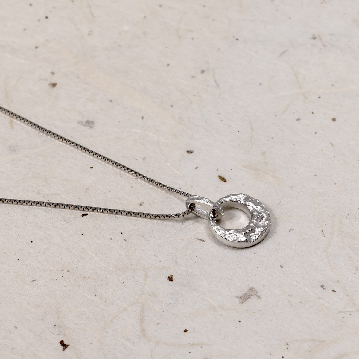 Malham Cove Textured Circle Pendant