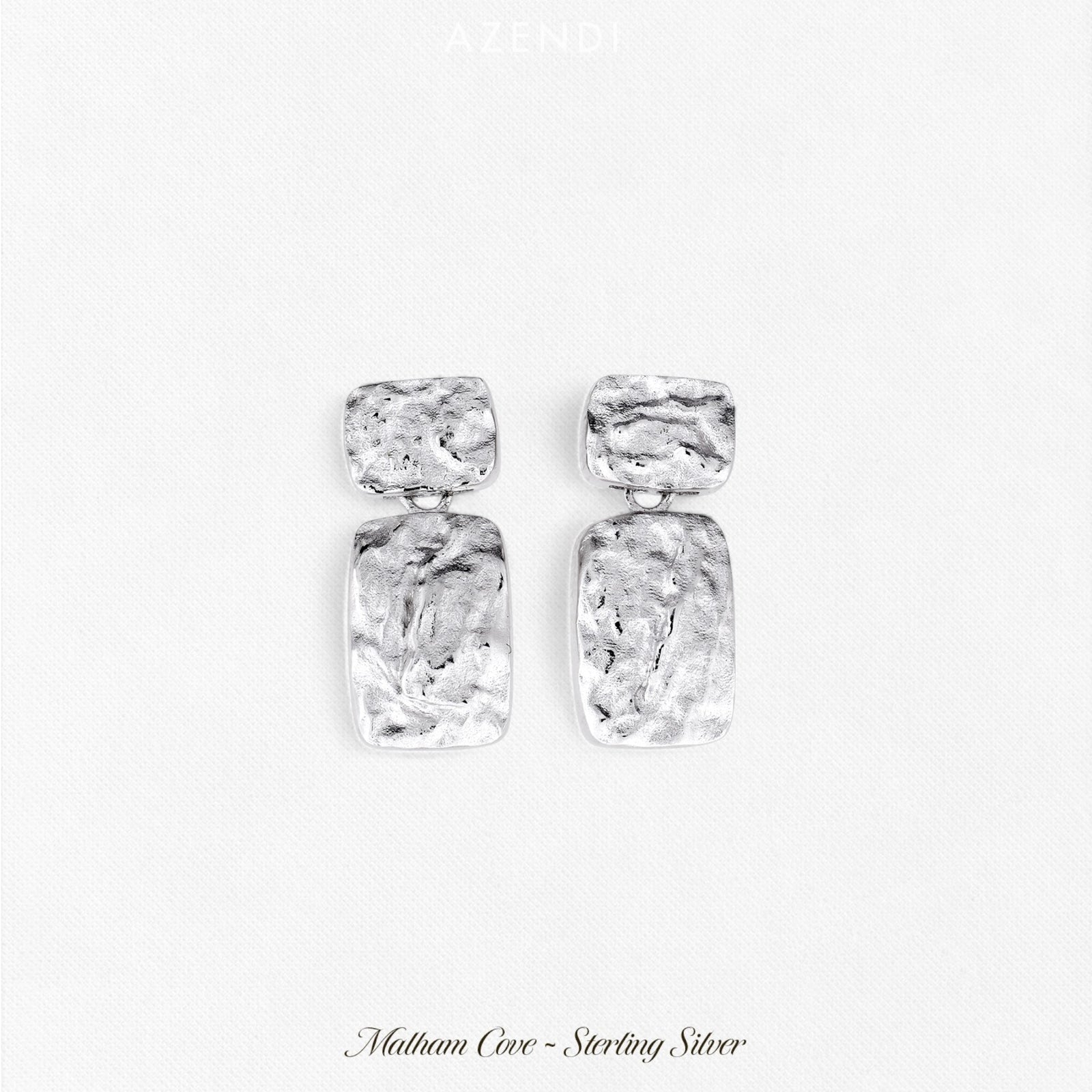 Malham Cove Rectangles Drop Earrings