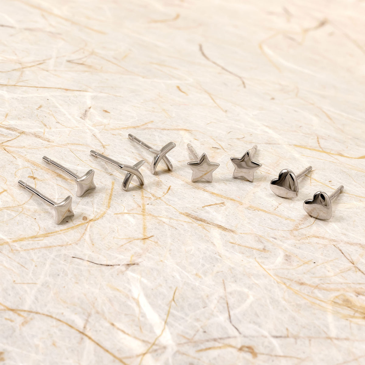 Polished Kisses Stud Earrings