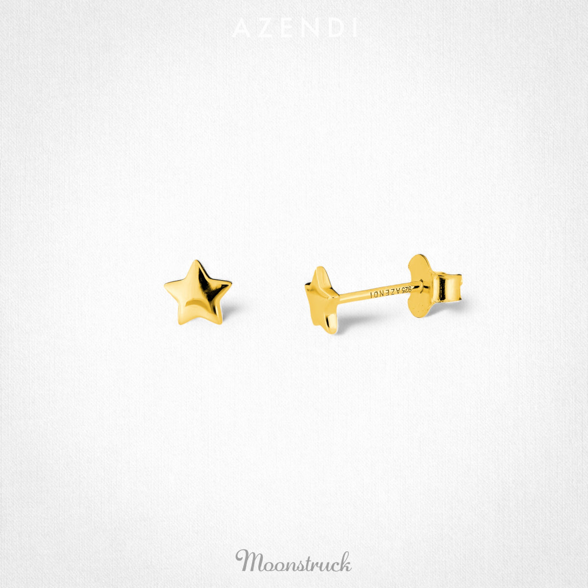 Polished Stars Stud Earrings