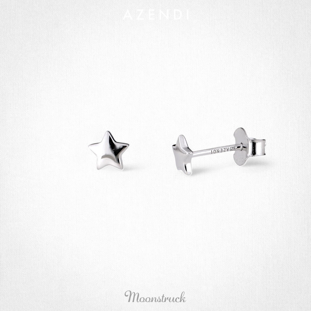 Polished Stars Stud Earrings