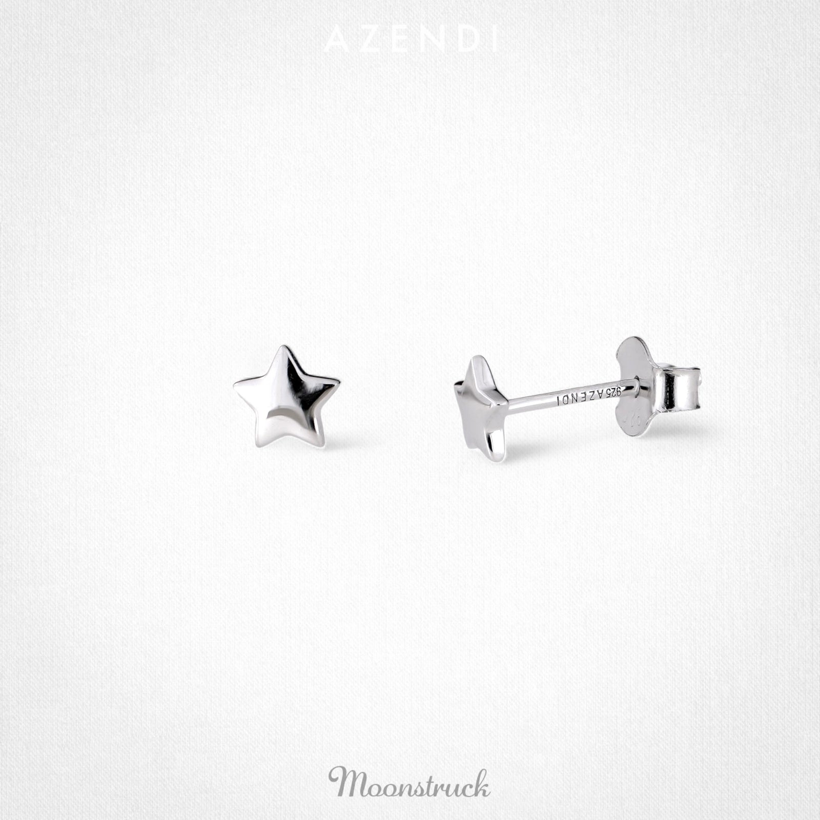 Polished Stars Stud Earrings