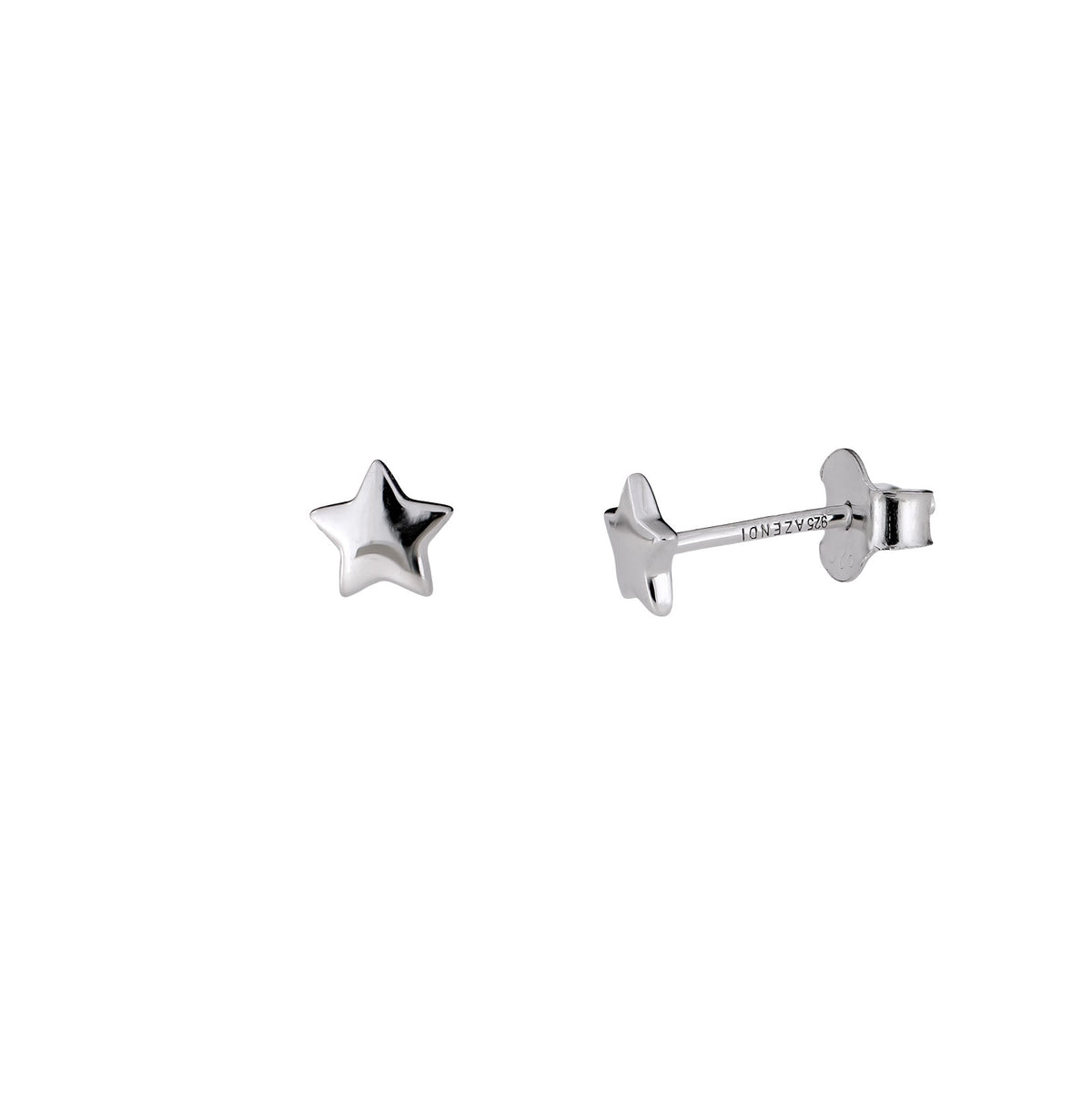 Polished Stars Stud Earrings
