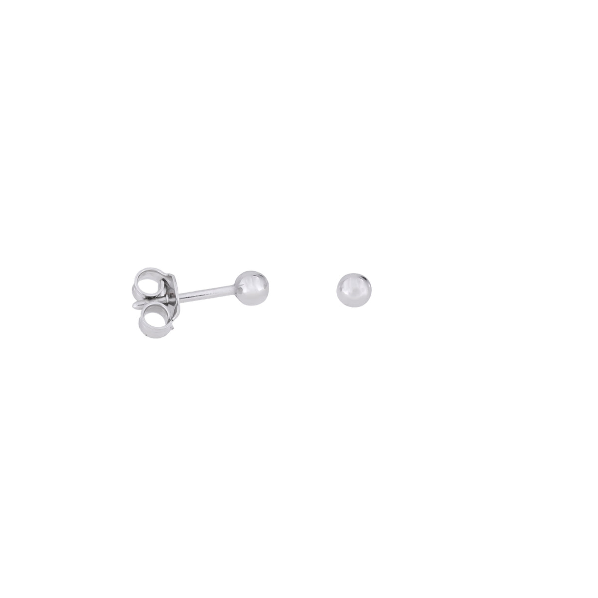 Sterling Silver Ball Sphere Stud