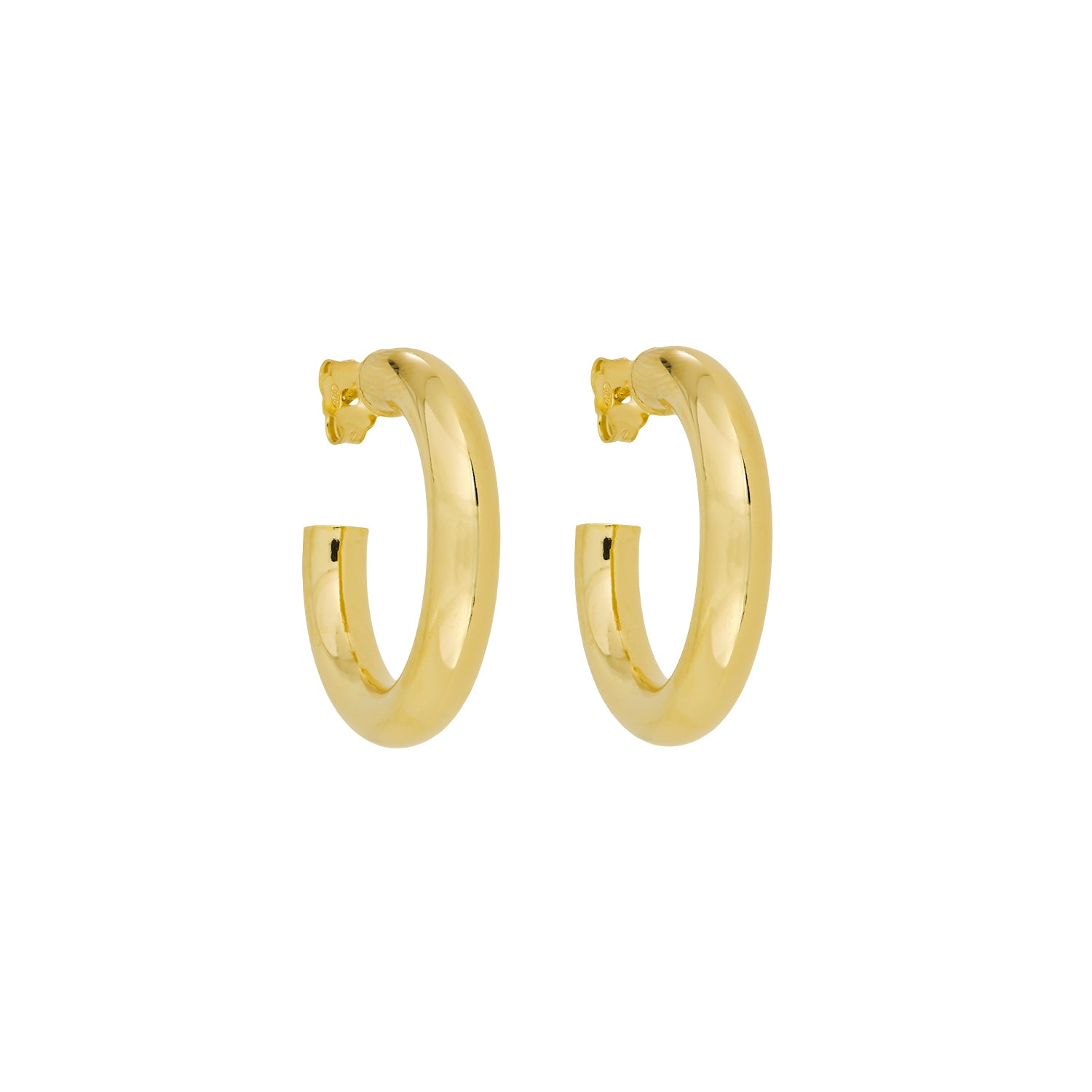 Gold Vermeil Chunky Hoop Earrings