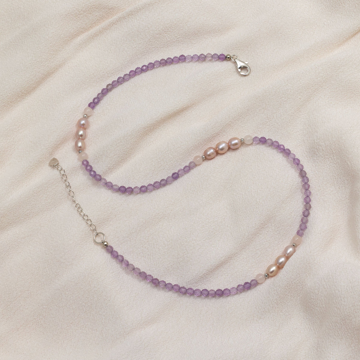 Amethyst and Freshwater Pearl Necklace
