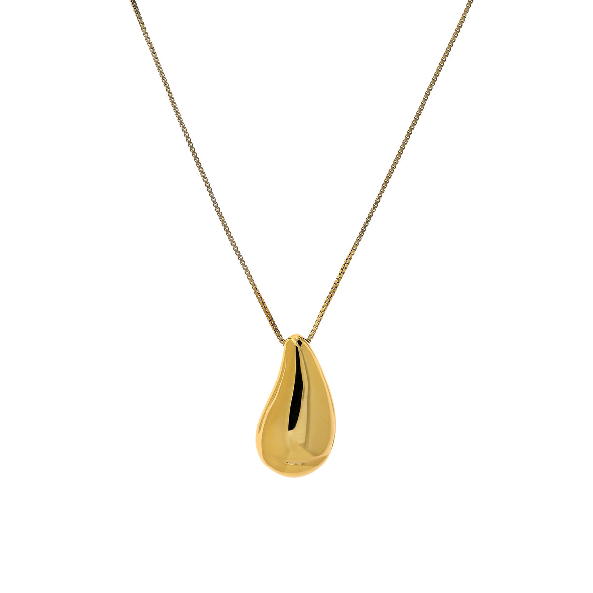 Large Polished Dunes Droplet Pendant