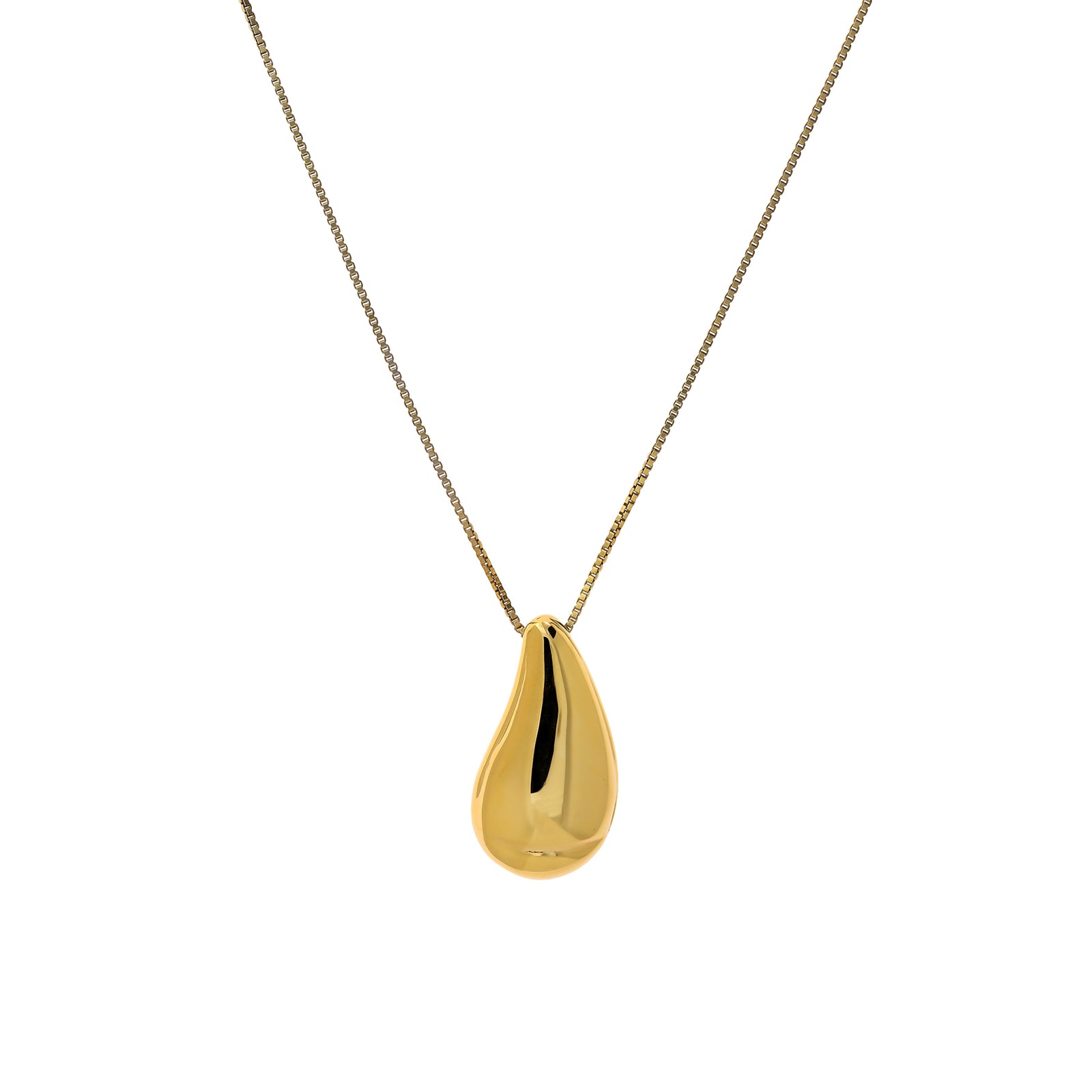 Large Polished Dunes Droplet Pendant