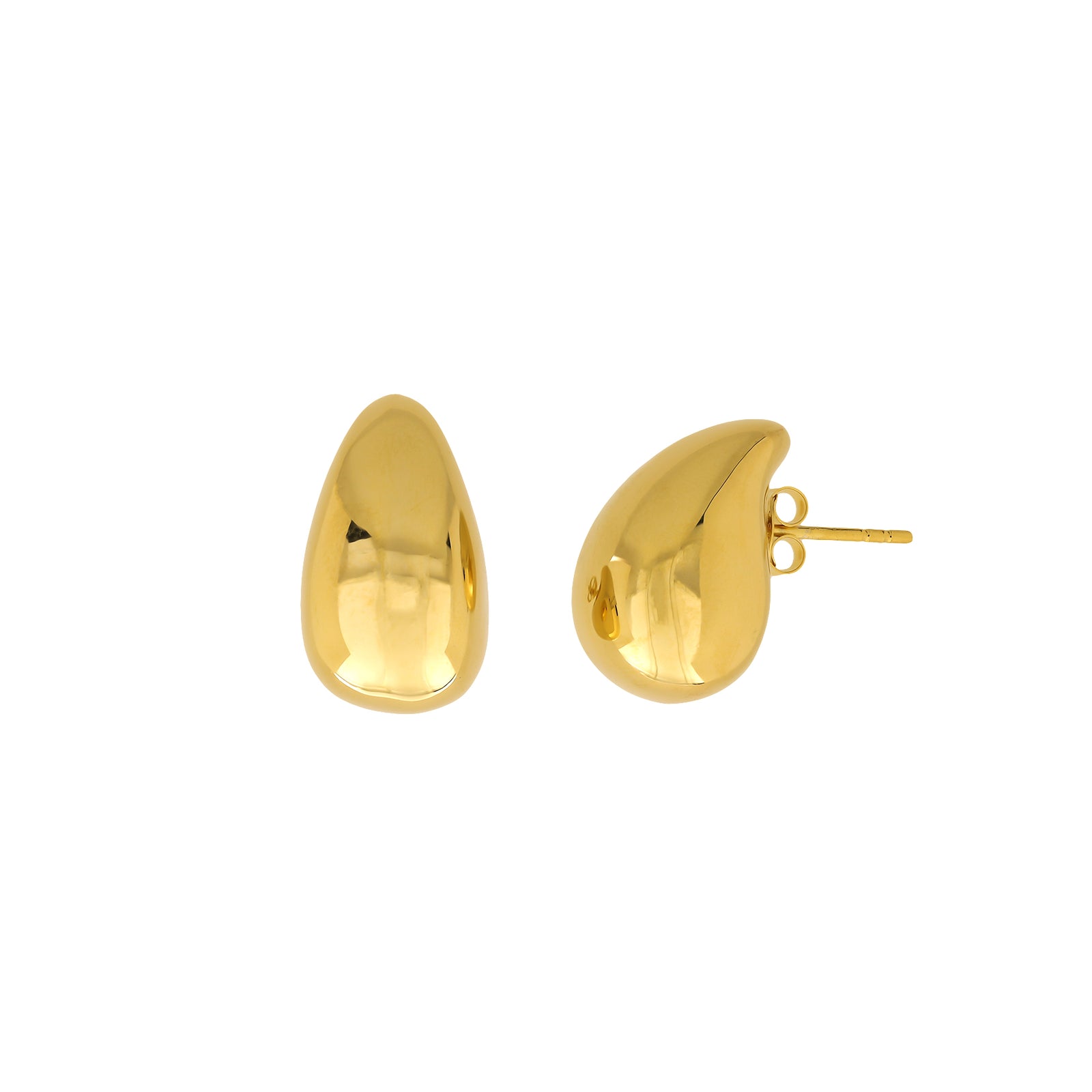 Large Polished Dunes Droplet Earrings