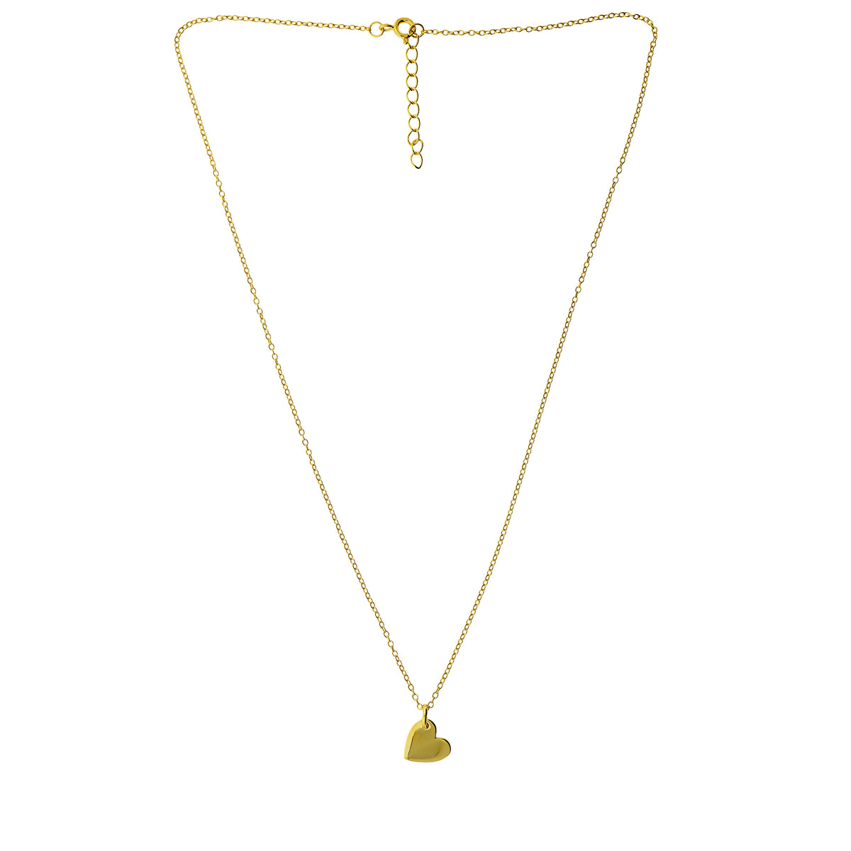 Gold Vermeil Heart Love Token Necklace