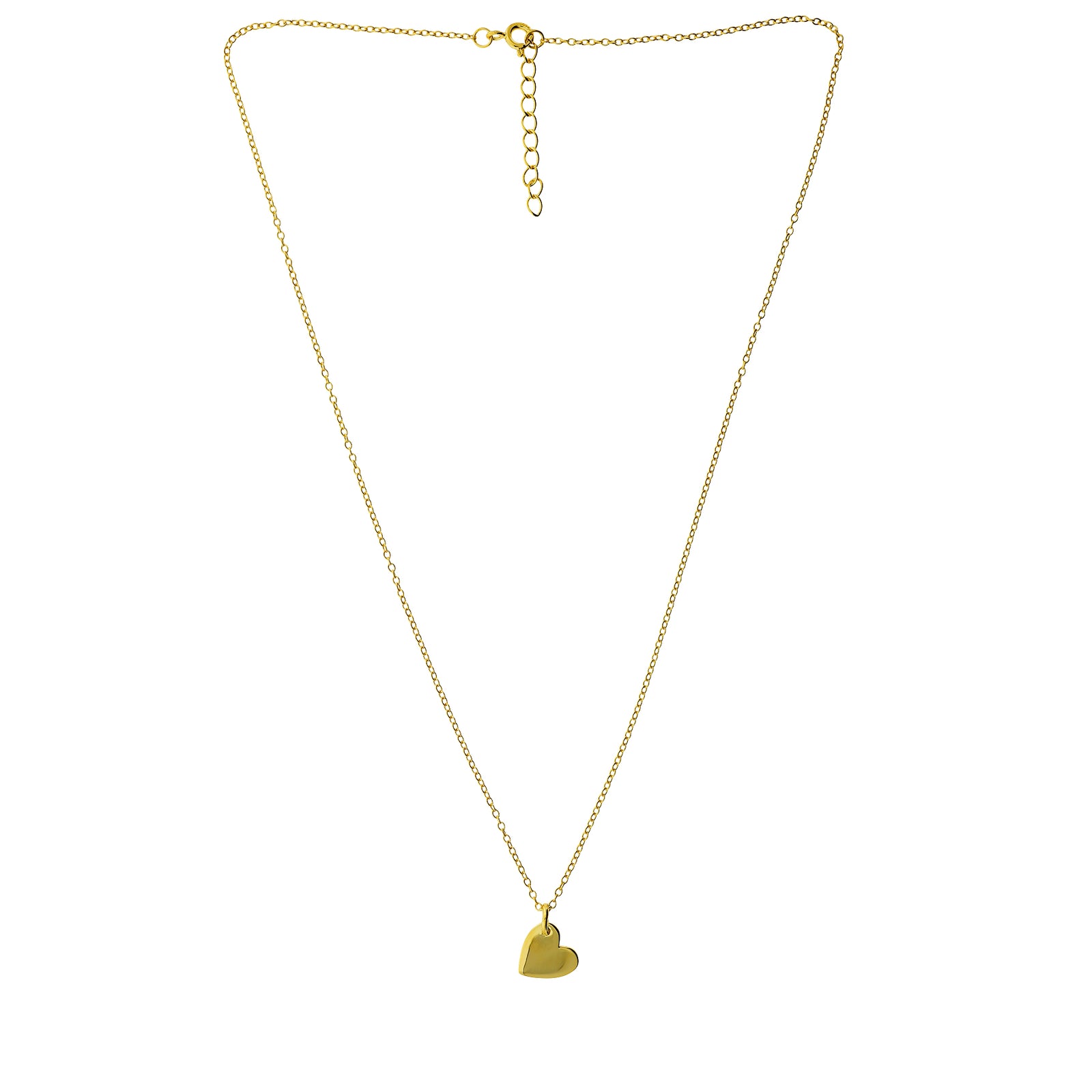 Gold Vermeil Heart Love Token Necklace