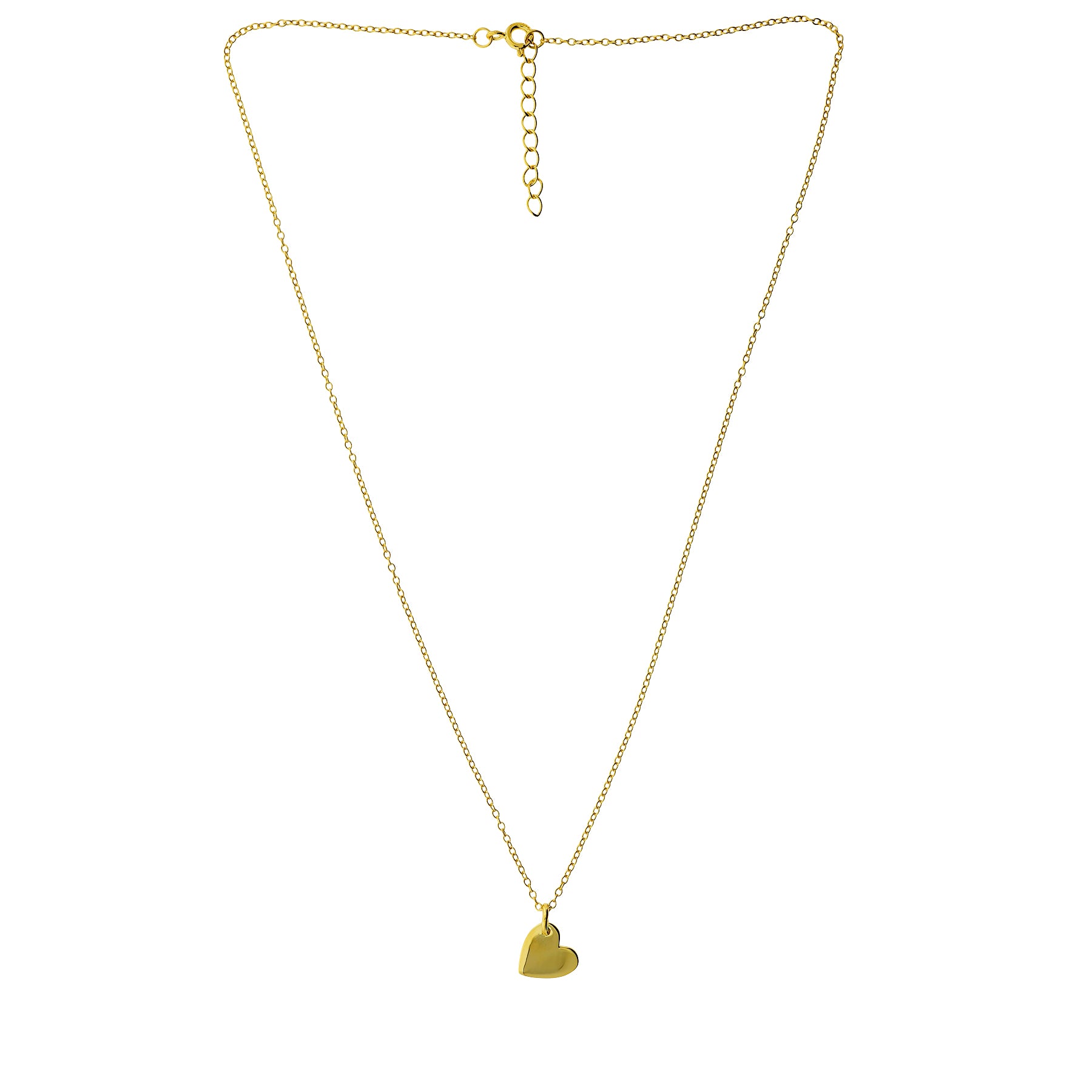 Gold Vermeil Heart Love Token Necklace
