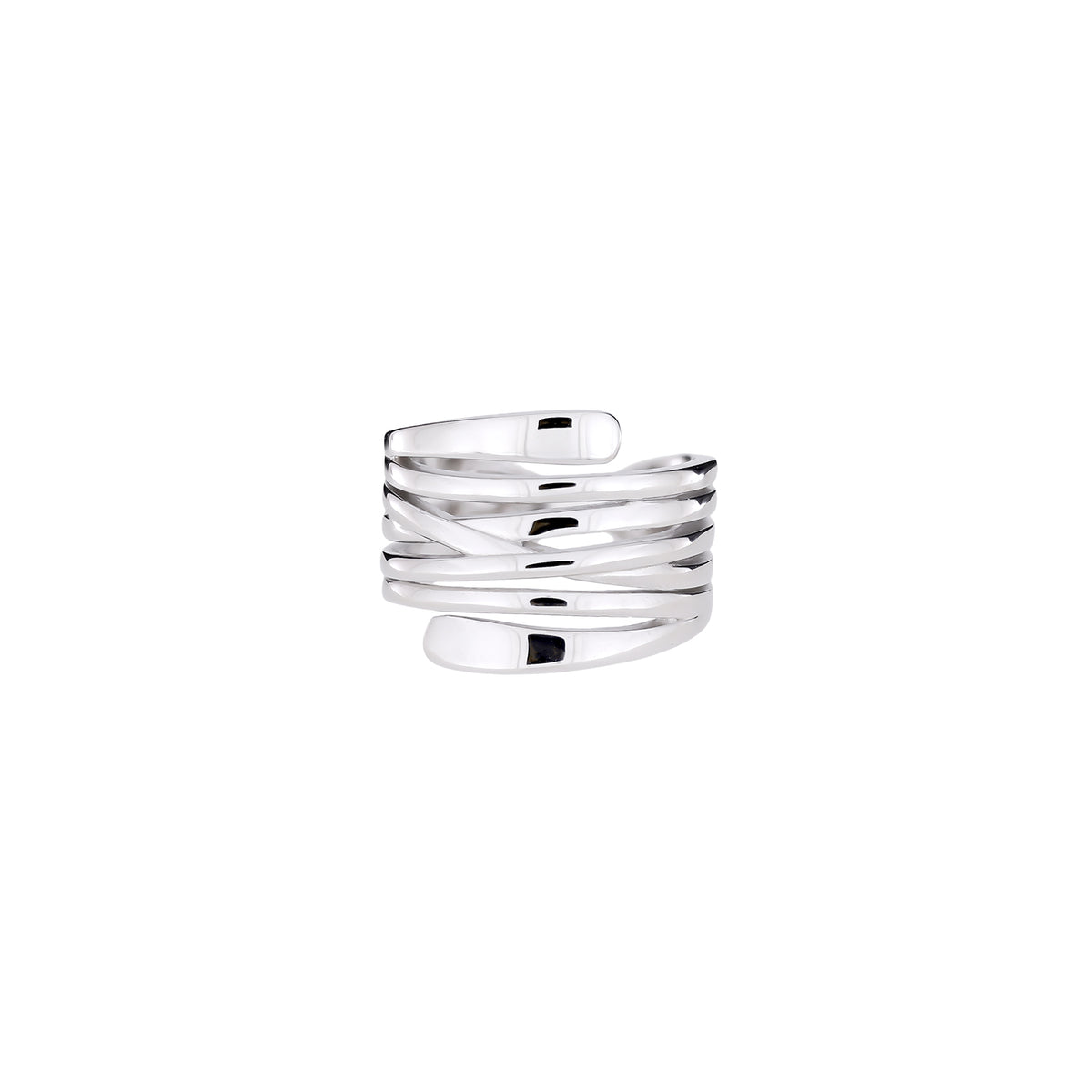 Silver Wraparound Adjustable Ring