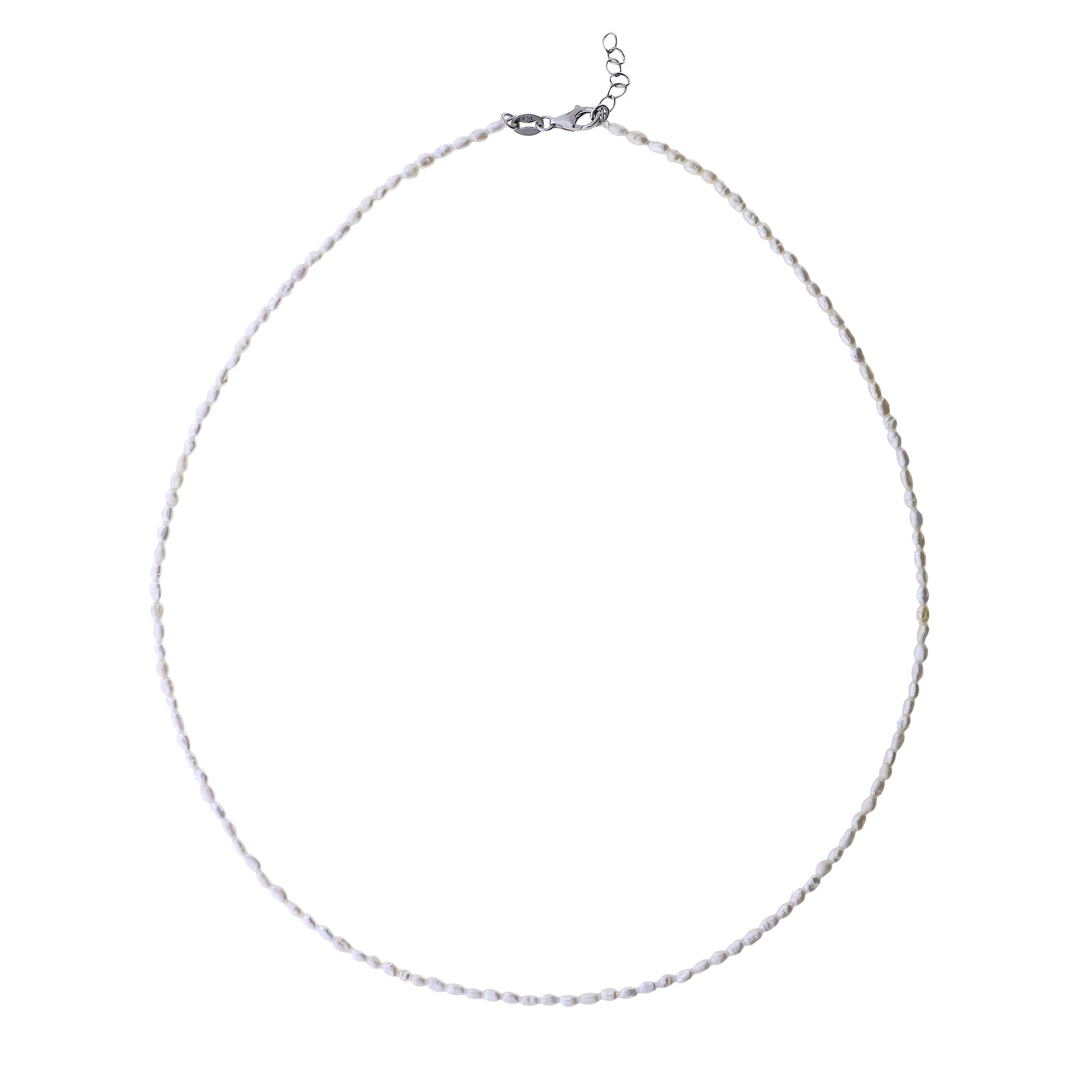 Sterling Silver Freshwater Seed Pearls Necklace