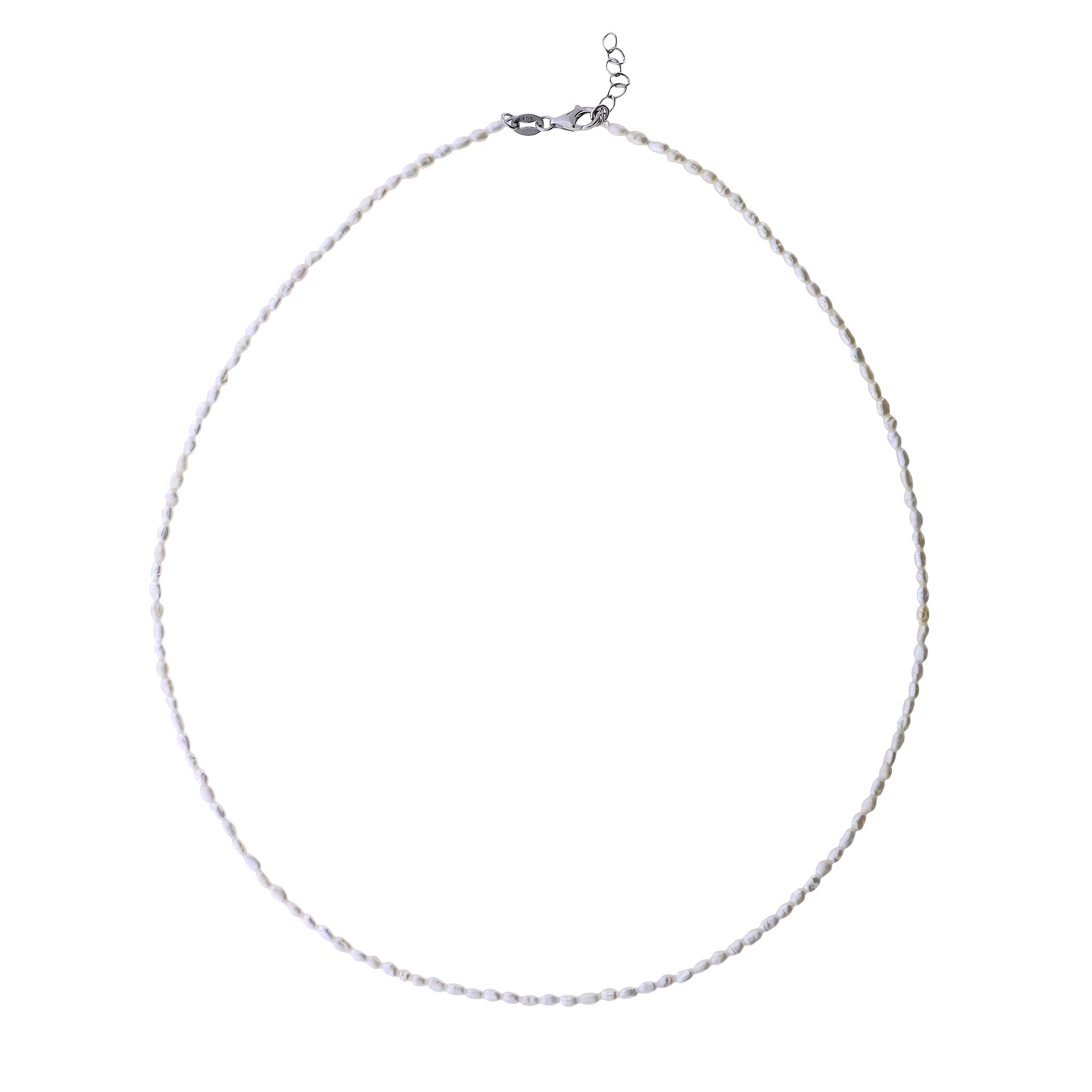 Sterling Silver Freshwater Seed Pearls Necklace