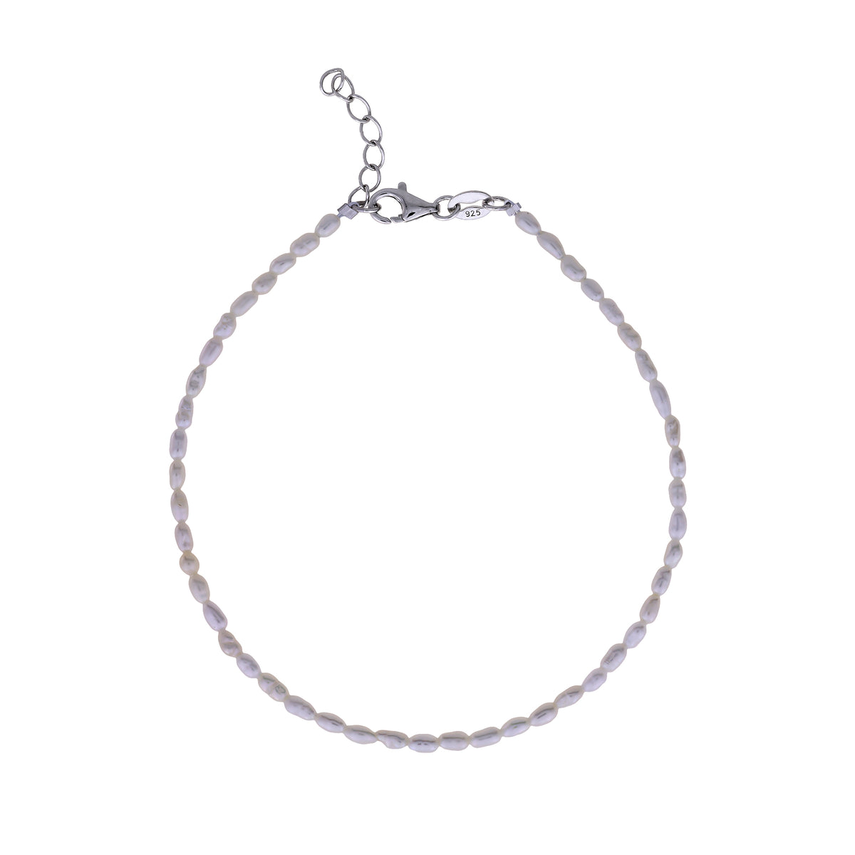 Sterling Silver Freshwater Seed Pearls Bracelet