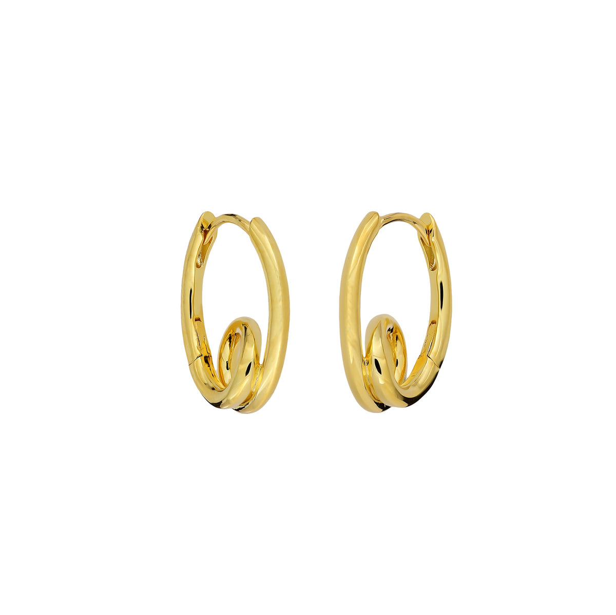 Gold Vermeil Looping Hoops