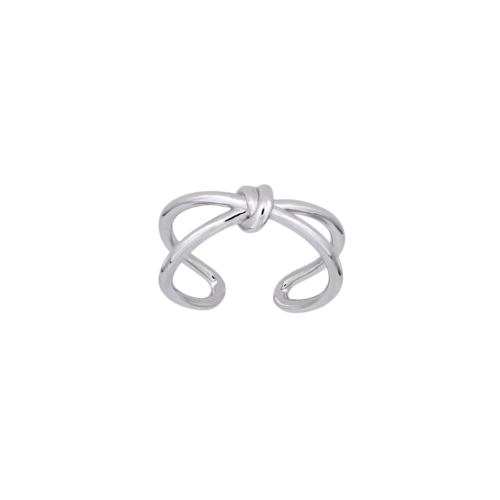 Silver Knot Adjustable Ring