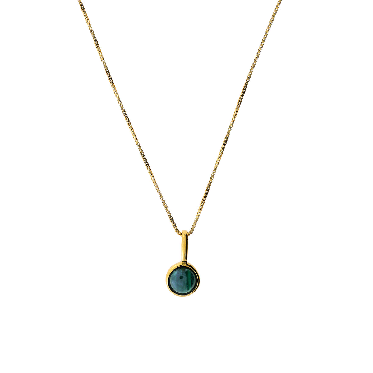 Gold Vermeil and Malachite Pendant
