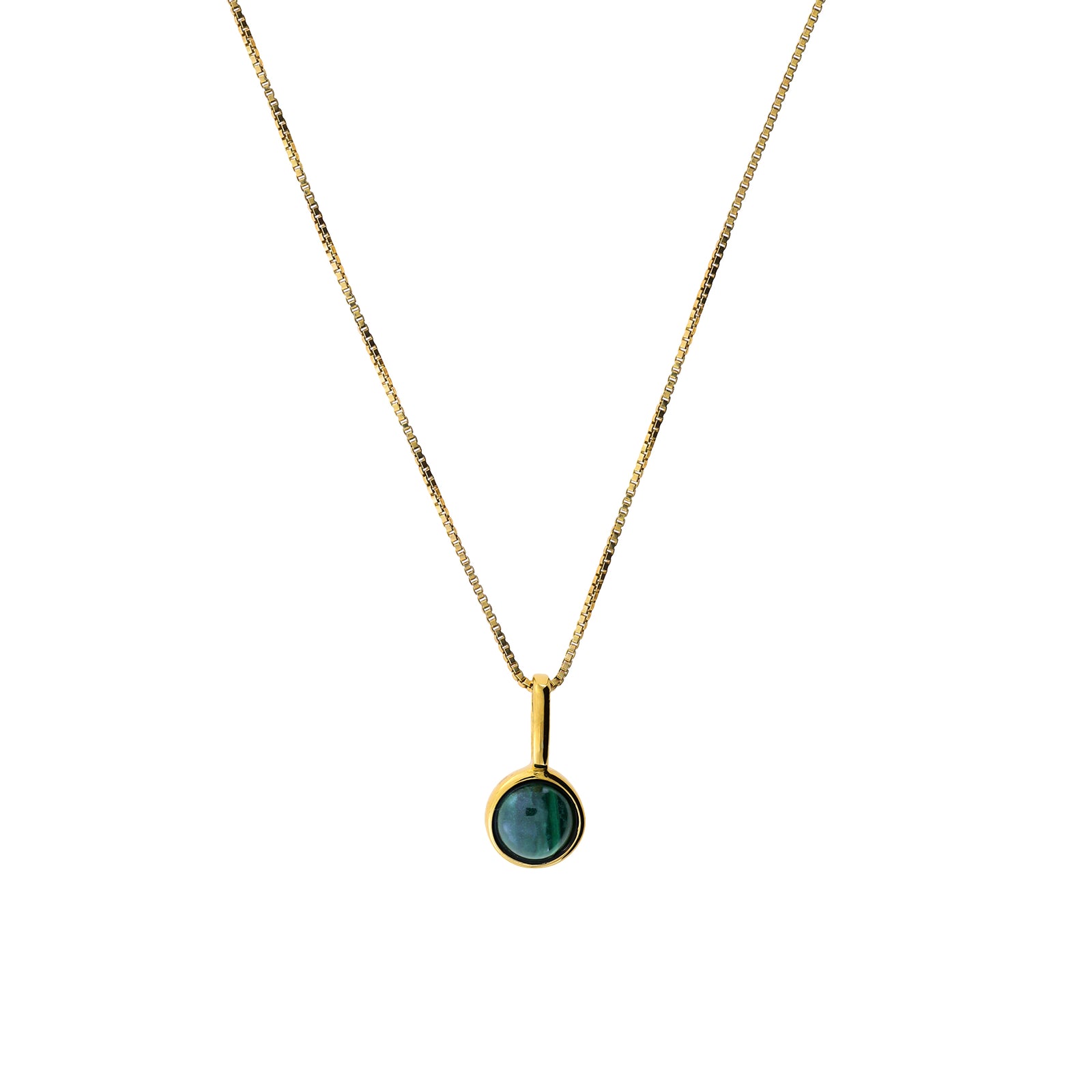 Gold Vermeil and Malachite Pendant