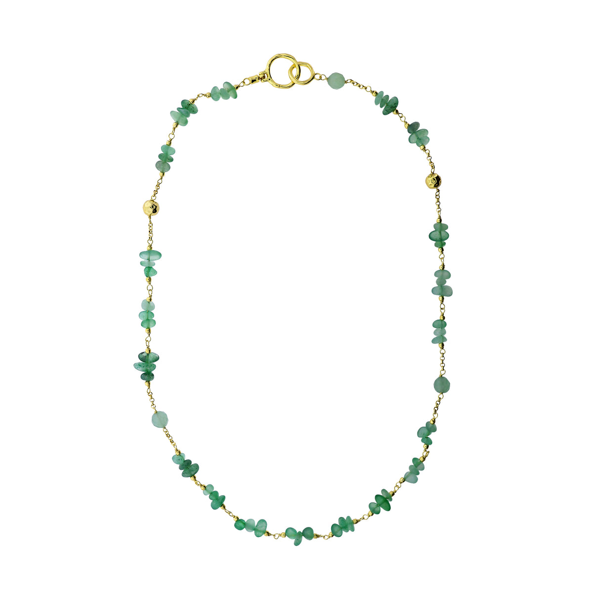 Gold Vermeil and Aventurine Necklace