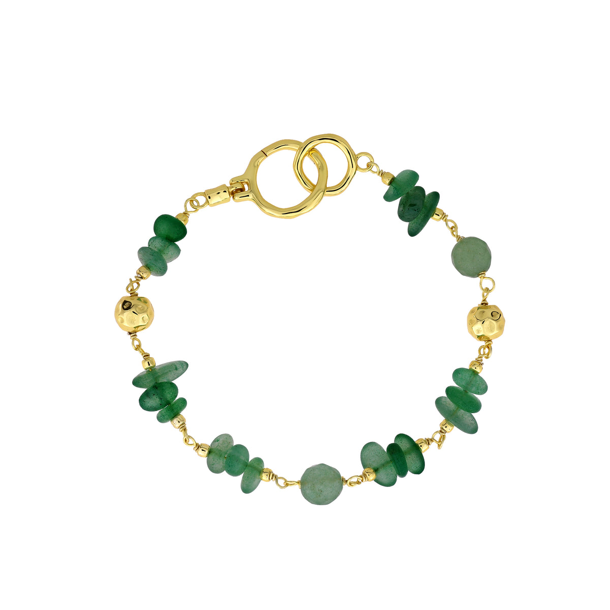 Gold Vermeil and Aventurine Bracelet