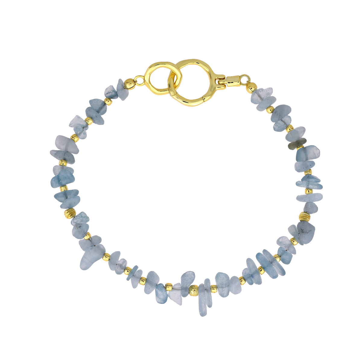 Gold Vermeil &amp; Aquamarine Bracelet