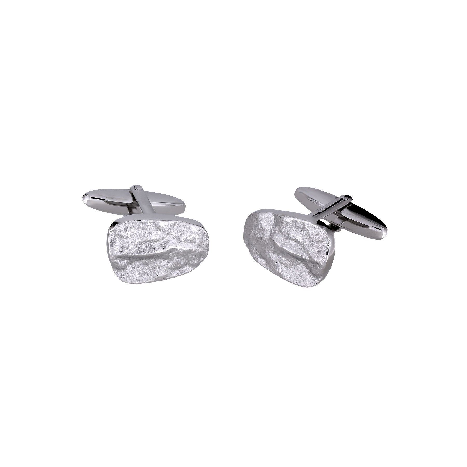 Sterling Silver Malham Cove Pebble Cufflinks