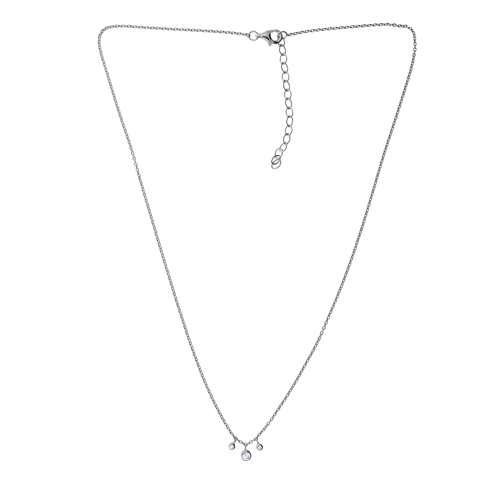 Triple Stones Necklace