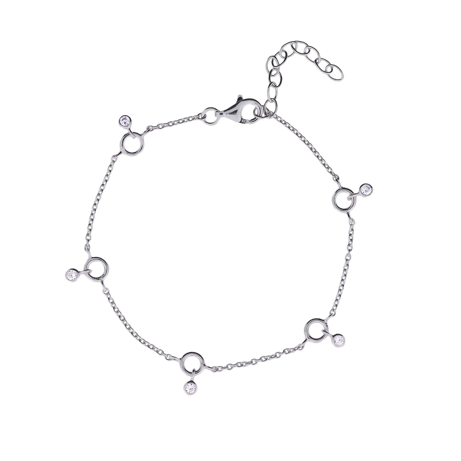 Delicate Five Stones Bracelet