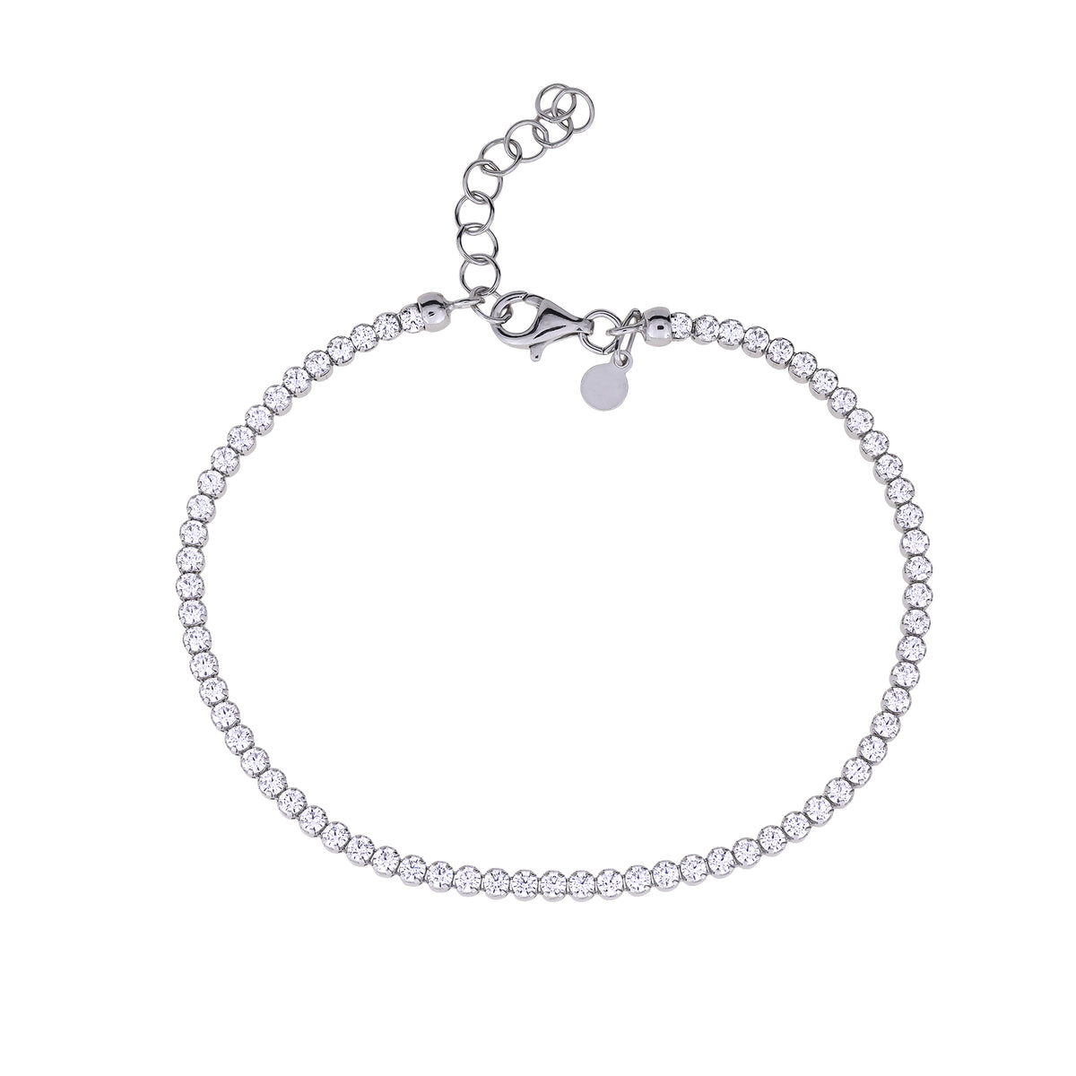 Sterling Silver &amp; Cubic Zirconia Classic Tennis Bracelet