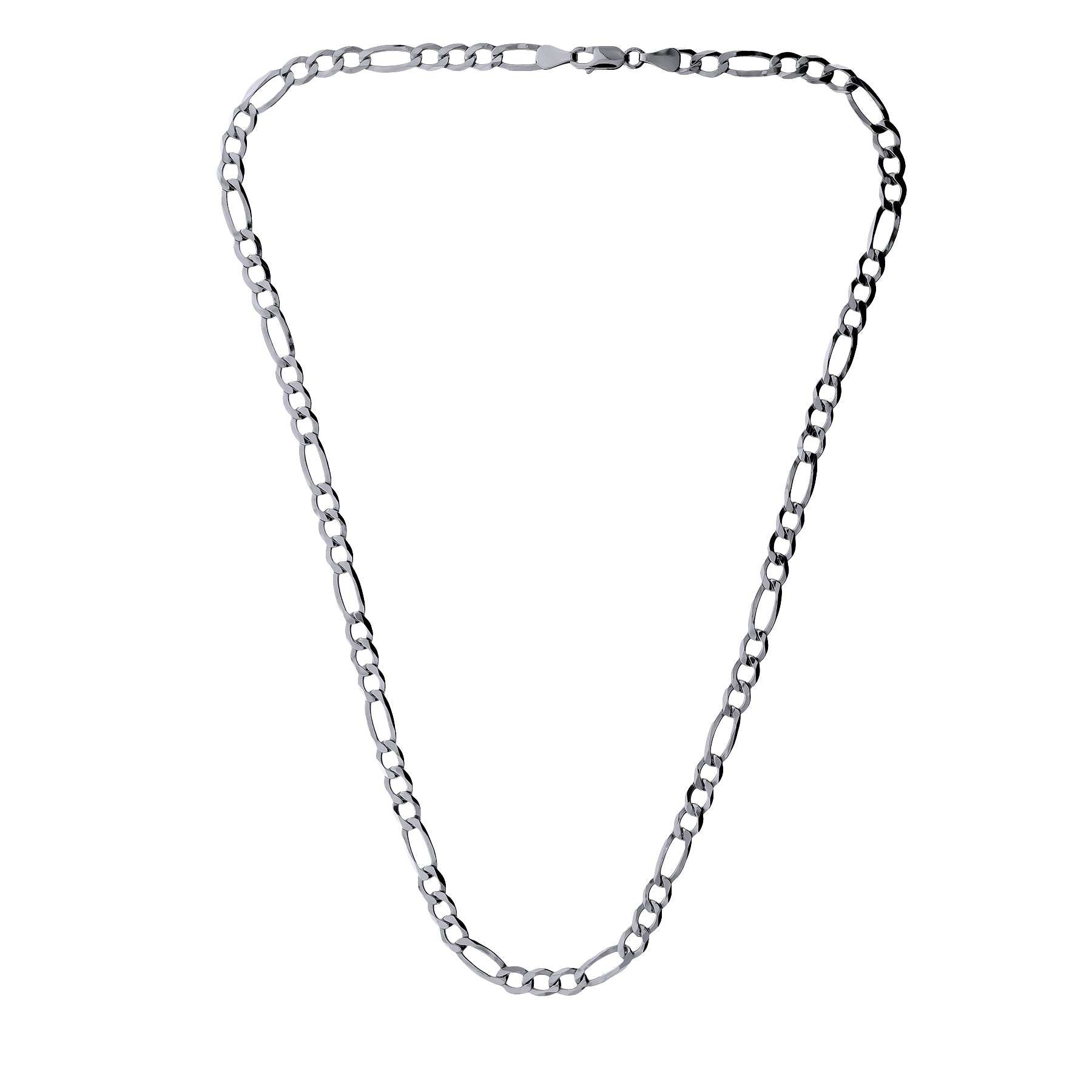 Men's Sterling Silver Figaro Link Neck Chain