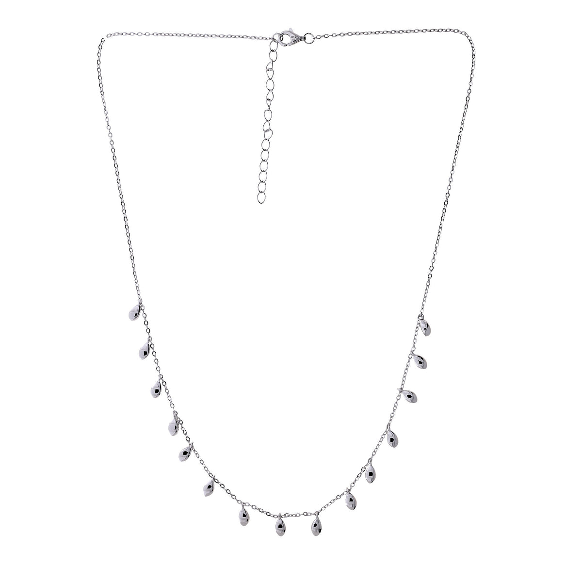 Cloudburst Dangling Raindrops Necklace