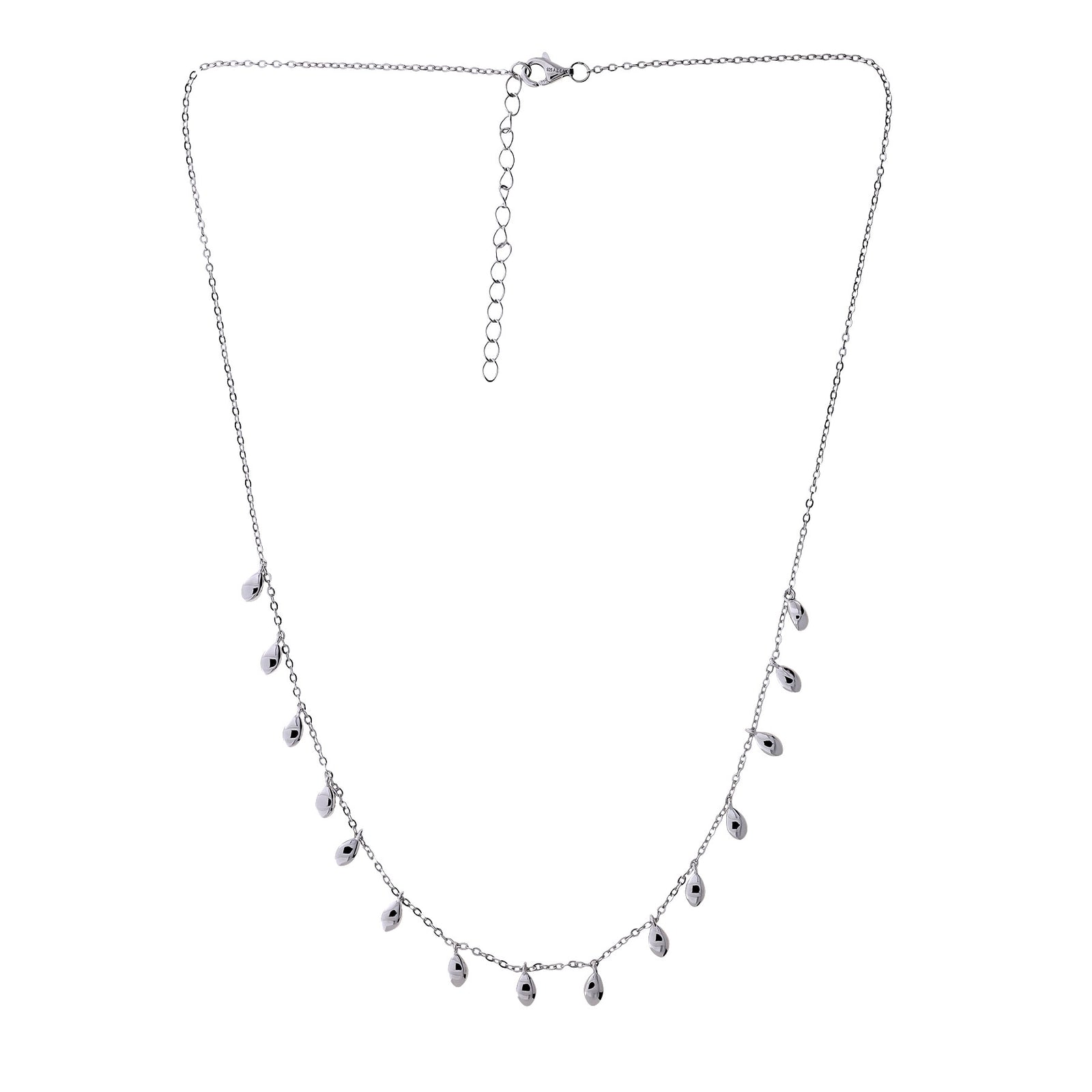 Cloudburst Dangling Raindrops Necklace