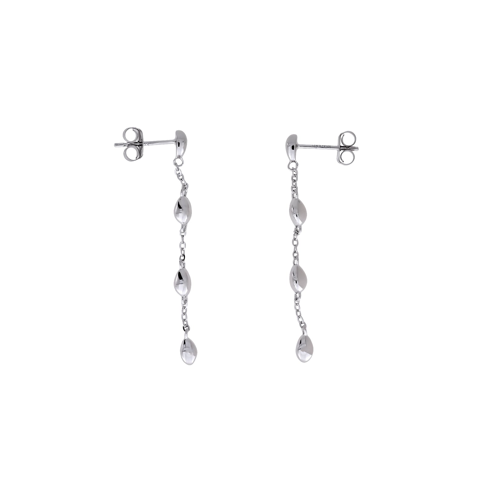 Cloudburst Scattered Raindrops Drop Earrings