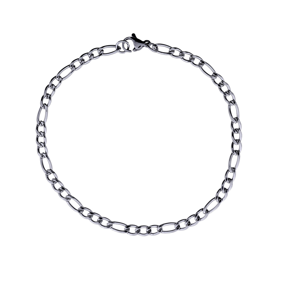 Men&#39;s Steel Slim Figaro Wrist Chain